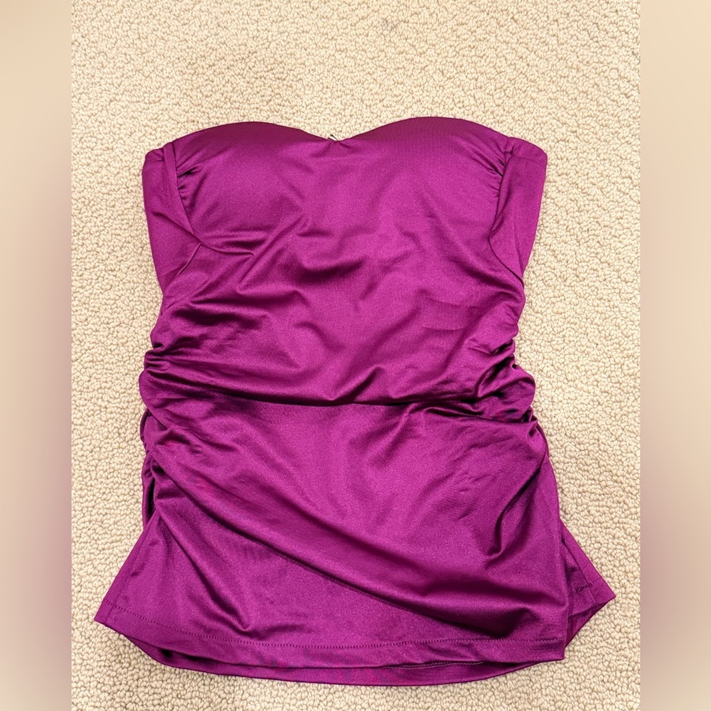 Ruched Strapless Top - Made & Bought in Italy